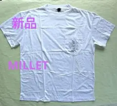 新品　MILLET ミレー ポケット付きホワイトTシャツ