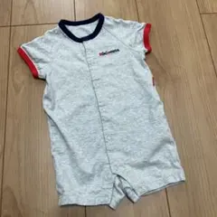 ミキハウス　ロゴ　ロンパース バックロゴ