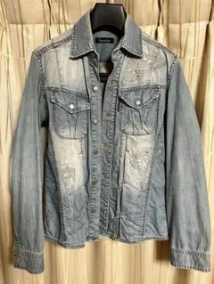 Tornado Mart ダメージ加工 デニムシャツ M ヴィンテージ感
