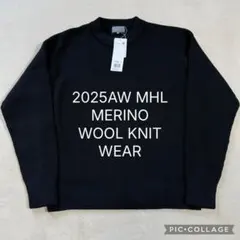 【新品未使用】2025AW MERINO WOOL KNIT ダークネイビー　L
