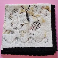 ANNA SUI レースハンカチ ホワイト/ブラック