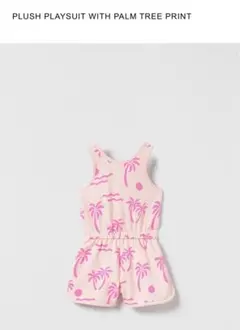 美品　Zara Baby ピンク色　ビーチロンパース　9-12 m 80 cm