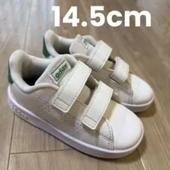 M*i様 ベビー　adidas マジックテープ付きスニーカー ホワイト/グリーン