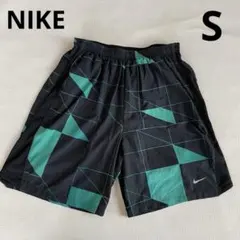 ナイキ ランニングパンツ ハーフパンツ 総柄 インナー付 S メンズ 黒
