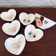 ディズニー ツムツム ボウル ミッキーミニー プーさん ハート型小皿セットのサムネイル