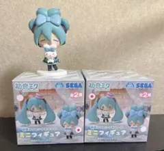 初音ミク×シナモロール ミニフィギュア 2種セット ※おまけ付き