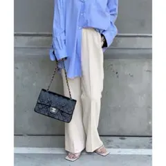 □入手困難□03ss イッセイミヤケ スパイラルカット フレア パンツ 1 S