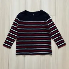 ユニクロ キッズ ボーダー 長袖 カットソー 110cm