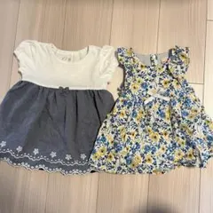 夏ロンパース 女の子 80cm 2点セットのサムネイル