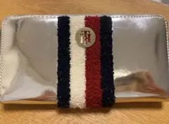 Tommy Hilfiger 財布 シルバー メタリック トミー
