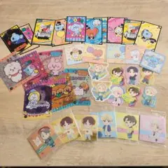 BTS TinyTAN BT21 ステッカー　シール　クリアカード　セット