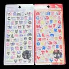 【新品未使用品】2セット ハローキティ クロミ ボンボン ドロップシール 英文字