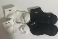 黒 白　くるぶし丈ソックス 4足セット 未使用