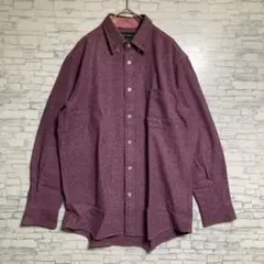 THE SCOTCH HOUSE パープル ボタンダウンシャツ M メンズ　美品