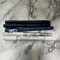 수성 펜, 흰색 펜, 5개 세트