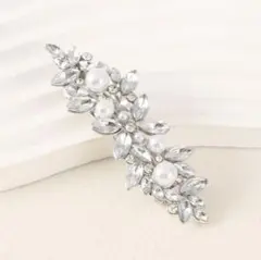 新品❣️ヘアクリップ　シルバーカラー　入学式　発表会　ロングヘア　【匿名配送】