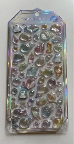 【正規品】　ボンボンドロップシール　らめーるボンボン　シャーベット　水族館