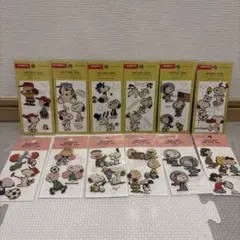 新品SNOOPY スヌーピー　ナチュラル木目3D シール　レア　まとめ売り！