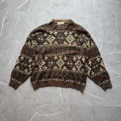 Marks &Spencer 希少　長袖ニット　ヴィンテージ　ノルディック柄のサムネイル