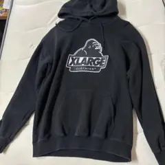 XLARGE ゴリラロゴ プルオーバーパーカー ブラックのサムネイル
