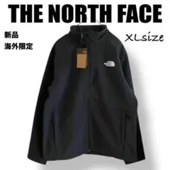 新品⭐️ノースフェイス　シンプルジャケット　APEX ブラックホワイトロゴXL