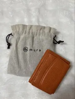 新品未使用 MURA ミニ財布レディース 三つ折り 本革イタリアンレザーのサムネイル