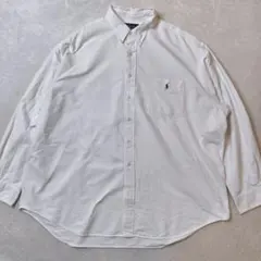 ラルフローレン BIG SHIRT XXL オックスフォードシャツ 90s00s