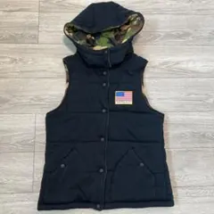 RODEO CROWNS リバーシブル 迷彩 ダウンベスト