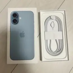 iPhone16の空箱　と　純正ケーブル