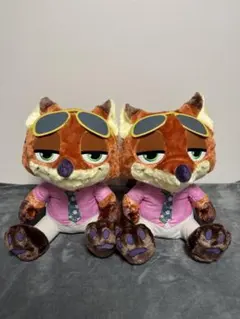 キツネ ぬいぐるみ サングラス付きZootopia 2 X2
