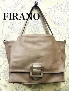 FIRANO 2WAY バッグセット ベージュトートショルダーA4OK!美品！