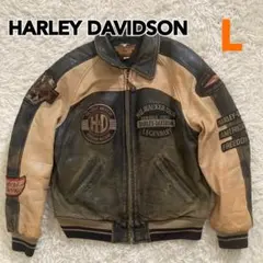 Harley Davidson レザーライダースジャケット Lサイズのサムネイル