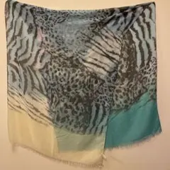 動物柄グラデーションストール
