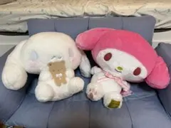 シナモロール マイメロディー　ぬいぐるみ2種セット