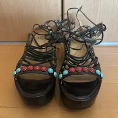 TOGA PULLA スタッズ レースアップ サンダルのサムネイル
