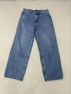 ユニクロ　ワイドストレートジーンズ　31 ブルー