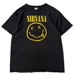 NIRVANA 半袖Tシャツ スマイルロゴ サイズM バンT THE GTS - メルカリ