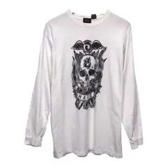Von dutch ボンダッチ　長袖Tシャツ　ロンT スカルロゴ　ホワイト　Lのサムネイル
