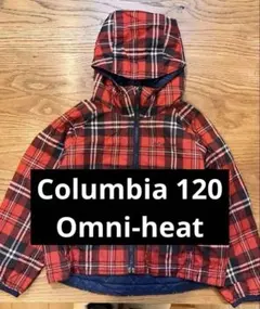 Columbia オムニヒート ダウン　120 キッズ　XXS チェック柄