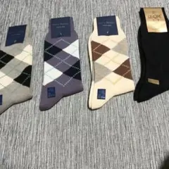 Men's Market アーガイルソックス 4足セット