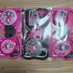 Happyくじ　マイメロディ　クロミ　缶バッチセット　3個セット