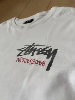 希少Stüssy INTERNATIONAL ロゴ Tシャツ S 白メキシコ製