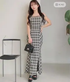 LIPSERVICE　サイドシアーマーメイドキャミワンピース