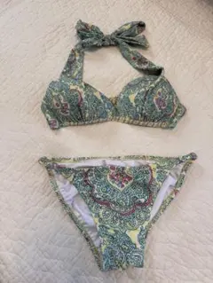 ペイズリー柄 ハルター ビキニ