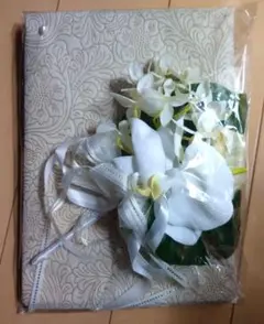 新郎様用　ブートニア　ホワイト系