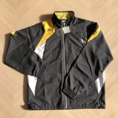 ミズノJASPOウインドブレーカー ブラック/イエロー M