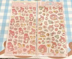 【海外限定】【正規品、サンリオライセンス取得】マイメロ箔押しシール 2枚セット
