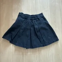 Heather ブラック プリーツ ミニスカート