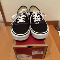 VANS AUTHENTIC ブラック スニーカー 23.5cm バンズ