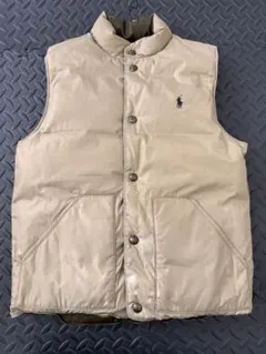 Polo Ralph Lauren ダウンベスト リバーシブルベージュ、カーキ